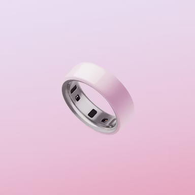 Oura Ring 4 Ceramic in der Ausführung Petal, Produktbild